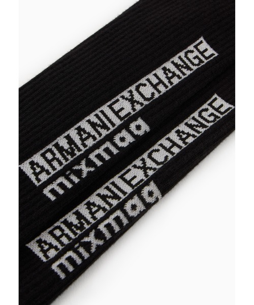 ARMANI EXCHANGE(アルマーニエクスチェンジ)の「【A|X アルマーニ エクスチェンジ】AXロゴソックス(ソックス/靴下・メンズ・イエロー/ブラック・LARGE/SMALL)」の6枚目の写真