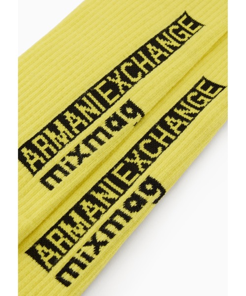 ARMANI EXCHANGE(アルマーニエクスチェンジ)の「【A|X アルマーニ エクスチェンジ】AXロゴソックス(ソックス/靴下・メンズ・イエロー/ブラック・LARGE/SMALL)」の7枚目の写真