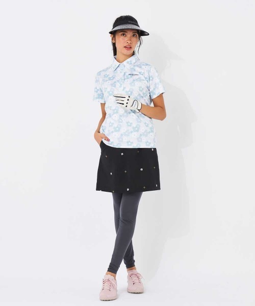 marie claire(マリ・クレール)の「【marie claire/マリ.クレール】レディースフラワープリント半袖シャツ ゴルフ(シャツ/ブラウス・レディース・ホワイト/ブラック/イエロー・LARGE/X-LARGE/XX-LARGE/MEDIUM)」の7枚目の写真
