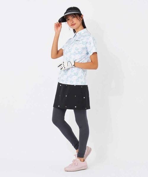 marie claire(マリ・クレール)の「【marie claire/マリ.クレール】レディースフラワープリント半袖シャツ ゴルフ(シャツ/ブラウス・レディース・ホワイト/ブラック/イエロー・LARGE/X-LARGE/XX-LARGE/MEDIUM)」の8枚目の写真