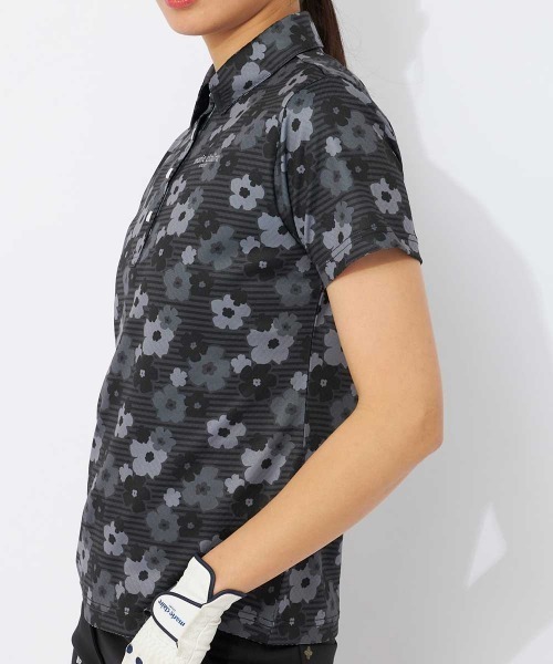 marie claire(マリ・クレール)の「【marie claire/マリ.クレール】レディースフラワープリント半袖シャツ ゴルフ(シャツ/ブラウス・レディース・ホワイト/ブラック/イエロー・LARGE/X-LARGE/XX-LARGE/MEDIUM)」の18枚目の写真
