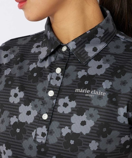 marie claire(マリ・クレール)の「【marie claire/マリ.クレール】レディースフラワープリント半袖シャツ ゴルフ(シャツ/ブラウス・レディース・ホワイト/ブラック/イエロー・LARGE/X-LARGE/XX-LARGE/MEDIUM)」の20枚目の写真