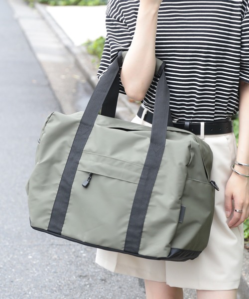 FORECAST(フォーキャスト)の「【FORECAST】防水コーティングトートバッグ ボストンバッグ キャンプ アウトドア 旅行 雨の日 9141(ボストンバッグ・メンズ・ブラック/オリーブ/ネイビー・FREE)」の8枚目の写真