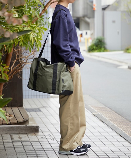 セール】【FORECAST】防水コーティングトートバッグ ボストンバッグ