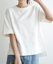 ミニ裏毛スウェットライク半袖Tシャツ
