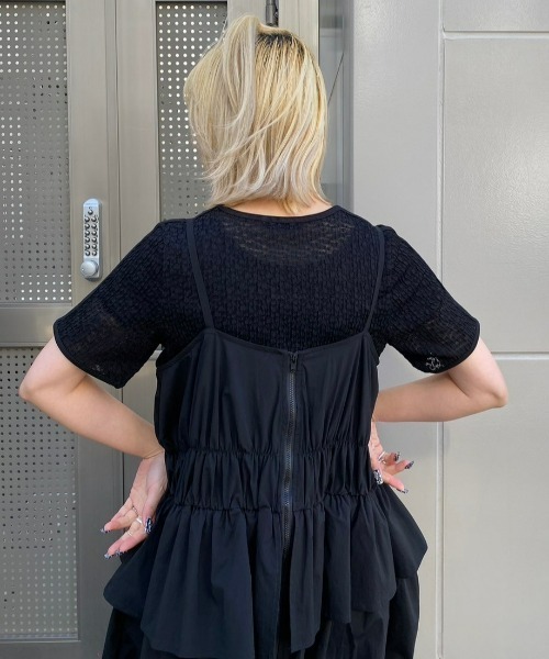 Candy Stripper(キャンディストリッパー)の「CND COMPACT Tシャツ(Tシャツ/カットソー・レディース・ブラック/ブラック系その他/オフホワイト・2)」の15枚目の写真