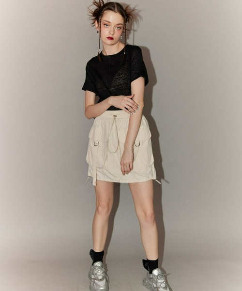 Candy Stripper(キャンディストリッパー)の「CND COMPACT Tシャツ(Tシャツ/カットソー・レディース・ブラック/ブラック系その他/オフホワイト・2)」の9枚目の写真