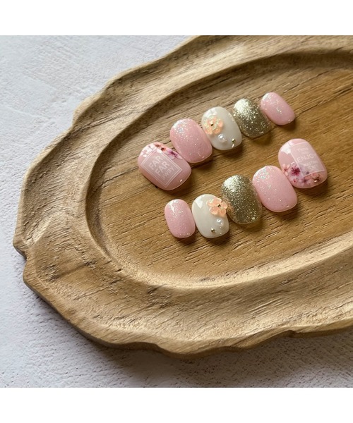 【minnail-Petite fleur-】ネイルチップ(MA)（ネイルシール/ネイルチップ）｜tone（トーン）