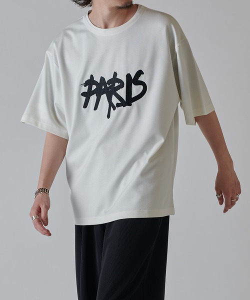 Lui's（ルイス）の「PARIS エンブロイダリー T（Tシャツ/カットソー・メンズ・ホワイト/ネイビー/ブラック・M/S）」の16枚目の写真