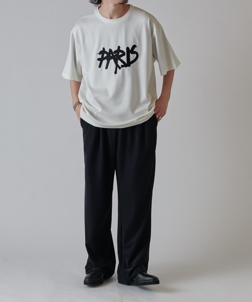 Lui's（ルイス）の「PARIS エンブロイダリー T（Tシャツ/カットソー・メンズ・ホワイト/ネイビー/ブラック・M/S）」の19枚目の写真