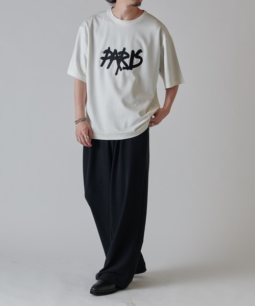 Lui's（ルイス）の「PARIS エンブロイダリー T（Tシャツ/カットソー・メンズ・ホワイト/ネイビー/ブラック・M/S）」の20枚目の写真