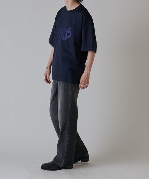 Lui's（ルイス）の「PARIS エンブロイダリー T（Tシャツ/カットソー・メンズ・ホワイト/ネイビー/ブラック・M/S）」の10枚目の写真