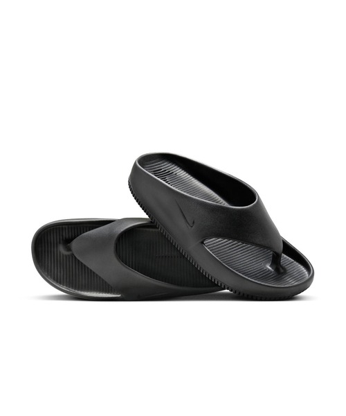 NIKE(ナイキ)の「NIKE ナイキ CALM FLIP FLOP カーム フリップ フロップ MFD4119 001BLACK/BLACK(サンダル・メンズ・ブラック・25.0cm/26.0cm/27.0cm/28.0cm/29.0cm)」の3枚目の写真