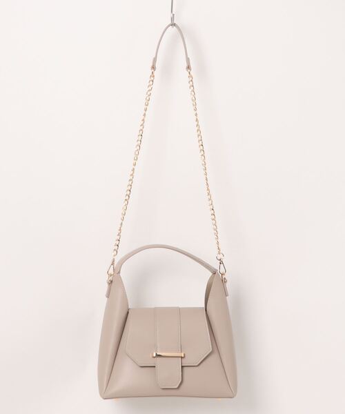 EDIT COLOGNE（エディットコロン）の「【美人百花4月号 掲載商品】ワンハンドルトートバッグ（トートバッグ・レディース・オフホワイト/ブラック/ベージュ・ﾌﾘ-）」の3枚目の写真