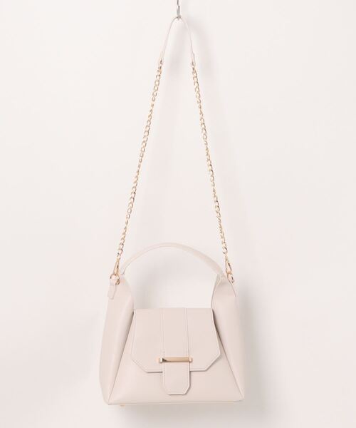 EDIT COLOGNE（エディットコロン）の「【美人百花4月号 掲載商品】ワンハンドルトートバッグ（トートバッグ・レディース・オフホワイト/ブラック/ベージュ・ﾌﾘ-）」の2枚目の写真