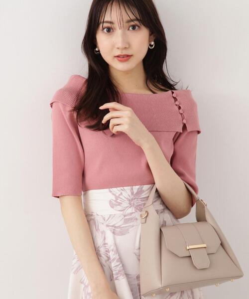 EDIT COLOGNE（エディットコロン）の「【美人百花4月号 掲載商品】ワンハンドルトートバッグ（トートバッグ・レディース・オフホワイト/ブラック/ベージュ・ﾌﾘ-）」の11枚目の写真