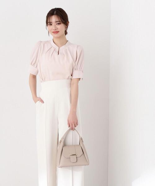 EDIT COLOGNE（エディットコロン）の「【美人百花4月号 掲載商品】ワンハンドルトートバッグ（トートバッグ・レディース・オフホワイト/ブラック/ベージュ・ﾌﾘ-）」の12枚目の写真