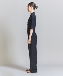 BEAUTY&YOUTH ドット オープンカラー オールインワン　ネイビー　S BEAUTY&YOUTH UNITED ARROWS（ビューティーアンドユース