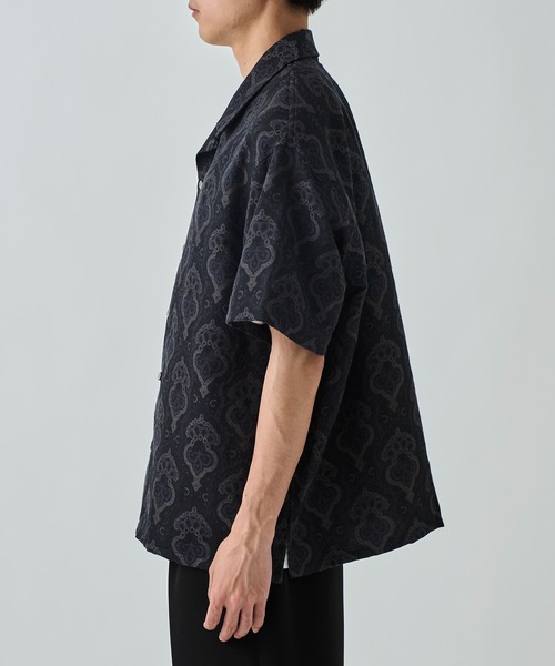 superNova./スーパーノヴァ】Aloha shirt-Damask jacquard