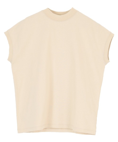 titivate（ティティベイト）の「モックネックフレンチスリーブTシャツ（Tシャツ/カットソー・レディース・ピンク/ベージュ/ブラック/オフホワイト・M）」の15枚目の写真