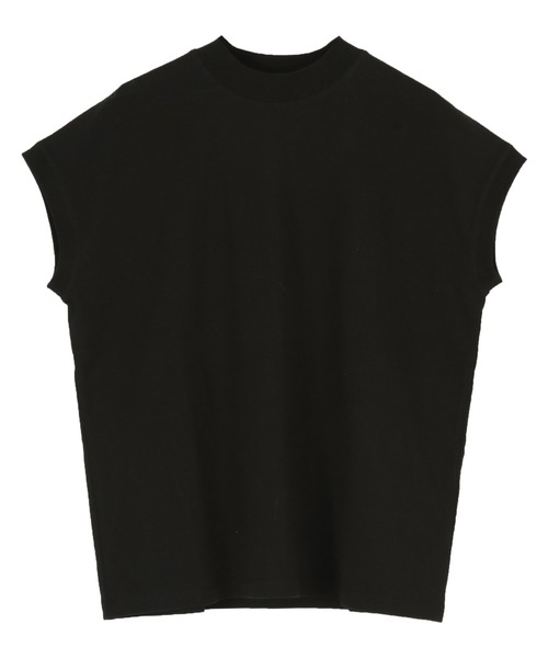 titivate（ティティベイト）の「モックネックフレンチスリーブTシャツ（Tシャツ/カットソー・レディース・ピンク/ベージュ/ブラック/オフホワイト・M）」の14枚目の写真