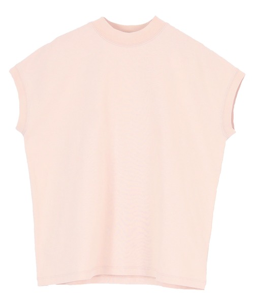 titivate（ティティベイト）の「モックネックフレンチスリーブTシャツ（Tシャツ/カットソー・レディース・ピンク/ベージュ/ブラック/オフホワイト・M）」の16枚目の写真