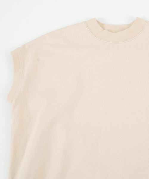 titivate（ティティベイト）の「モックネックフレンチスリーブTシャツ（Tシャツ/カットソー・レディース・ピンク/ベージュ/ブラック/オフホワイト・M）」の17枚目の写真