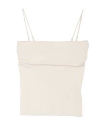 ツートーンリブニットキャミソール