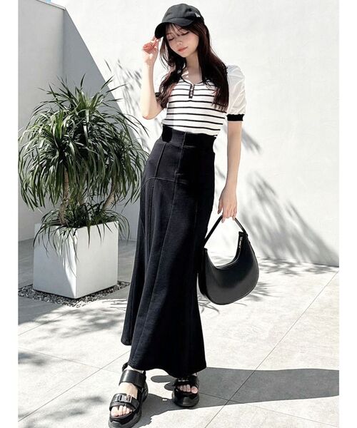 RESEXXY（リゼクシー）の「ワンウォッシュ加工ジャージスカート