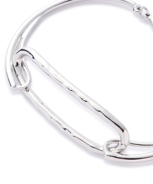 N.（N. Natural Beauty Basic）（エヌエヌナチュラルビューティーベーシック）の「フロントスクエアブレスレット（ネックレス・レディース・シルバー/ゴールド・FREE）」の4枚目の写真