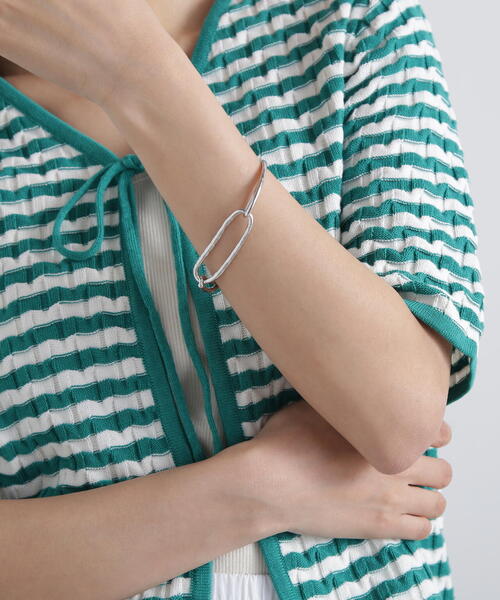 N.（N. Natural Beauty Basic）（エヌエヌナチュラルビューティーベーシック）の「フロントスクエアブレスレット（ネックレス・レディース・シルバー/ゴールド・FREE）」の7枚目の写真