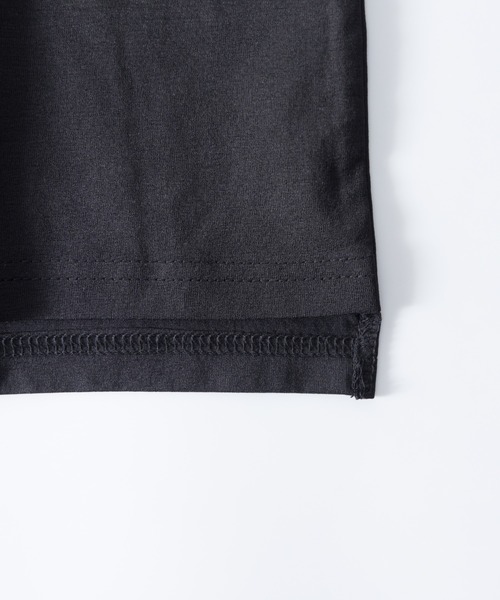 NYLAUS（ナイラス）の「吸汗速乾 ストレッチ ライン柄 ショートスリーブ ポケットTシャツ（Tシャツ/カットソー・メンズ・ネイビー/カーキ/ブラック/杢グレー・LL/L/M）」の10枚目の写真