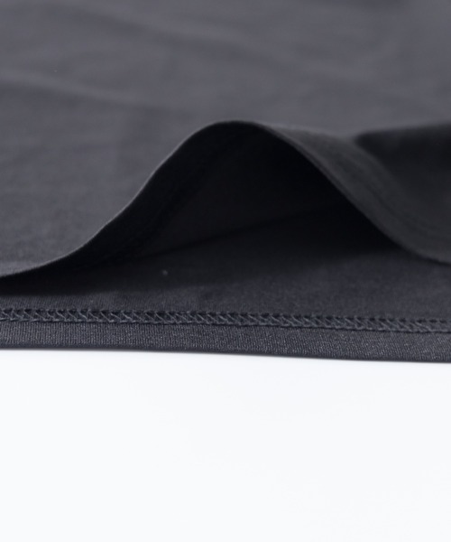 NYLAUS（ナイラス）の「吸汗速乾 ストレッチ ライン柄 ショートスリーブ ポケットTシャツ（Tシャツ/カットソー・メンズ・ネイビー/カーキ/ブラック/杢グレー・LL/L/M）」の5枚目の写真