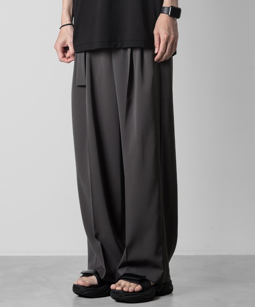 パンツ 24ss soribia twill belted wide trousers ATTACHMENT（アタッチメント）の「【 直営店・ZOZOTOWN限定
