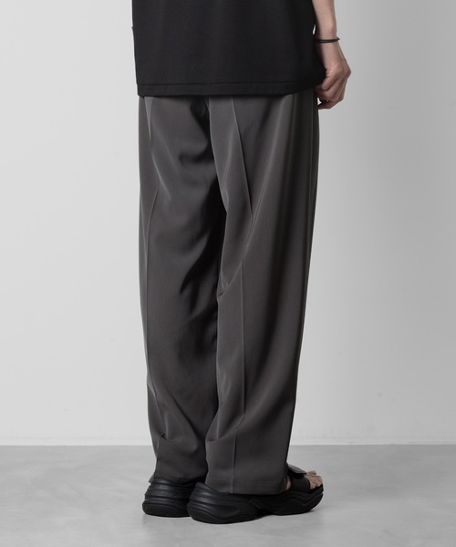 ATTACHMENT（アタッチメント）の「【 直営店・ZOZOTOWN限定 】ソルビアツイル ベルテッドワイドトラウザーズ / SORIBIA TWILL BELTED WIDE TROUSERS（スラックス・メンズ・ブラック/ダークグレー・1/2/3）」の10枚目の写真
