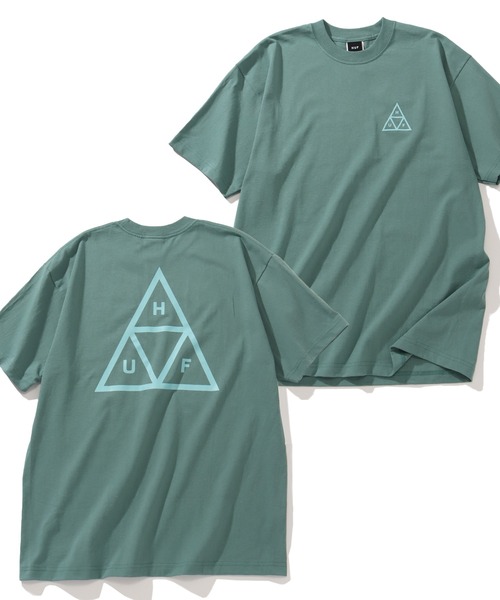 HUF(ハフ)の「【HUF/ハフ】SET TT S/S TEE(ロゴ ショートスリーブTシャツ)(Tシャツ/カットソー・メンズ・ホワイト/ブラック/ダークブルー/ライトブルー/クリーム/セージグリーン・S/M/L/XL/XXL)」の4枚目の写真