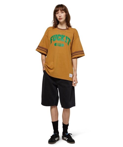 HUF(ハフ)の「FUCK IT FOOTBALL SHIRT / HUF ハフ フットボール シャツ(Tシャツ/カットソー・メンズ・ブラック/アイボリー/ブラウン系その他・SMALL/XX-LARGE/X-LARGE/LARGE/MEDIUM)」の20枚目の写真