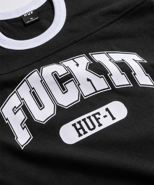 HUF(ハフ)の「FUCK IT FOOTBALL SHIRT / HUF ハフ フットボール シャツ(Tシャツ/カットソー・メンズ・ブラック/アイボリー/ブラウン系その他・SMALL/XX-LARGE/X-LARGE/LARGE/MEDIUM)」の15枚目の写真
