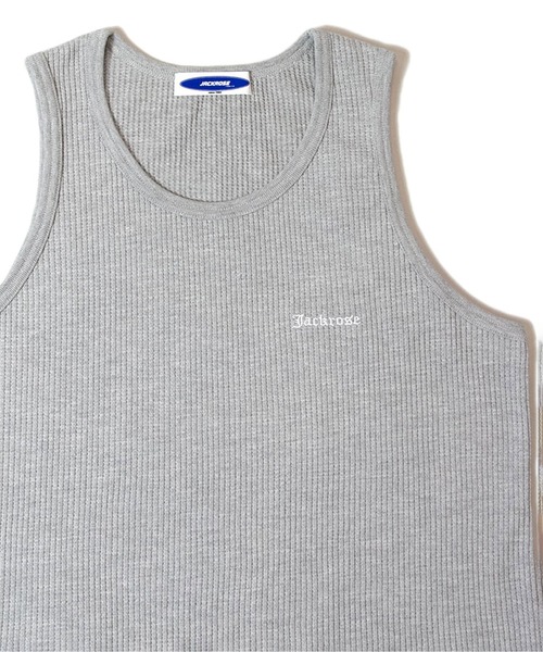 JACKROSE（ジャックローズ）の「JE-THERMAL TANK TOP（タンクトップ・メンズ・ホワイト/ブラック/グレー・FREE）」の3枚目の写真
