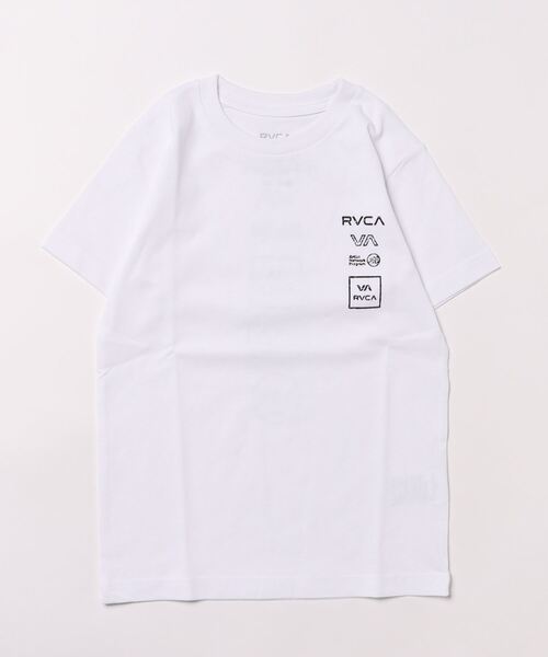 RVCA（ルーカ）の「RVCA キッズ ALL LOGO Ｔシャツ 【2024年夏モデル】/ルーカバックプリント半袖Tシャツ（Tシャツ/カットソー・キッズ・ホワイト/グレー系その他/ブラック/ブルー系その他・130/140/150/160）」の2枚目の写真