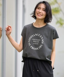フレンチスリーブロゴTシャツ