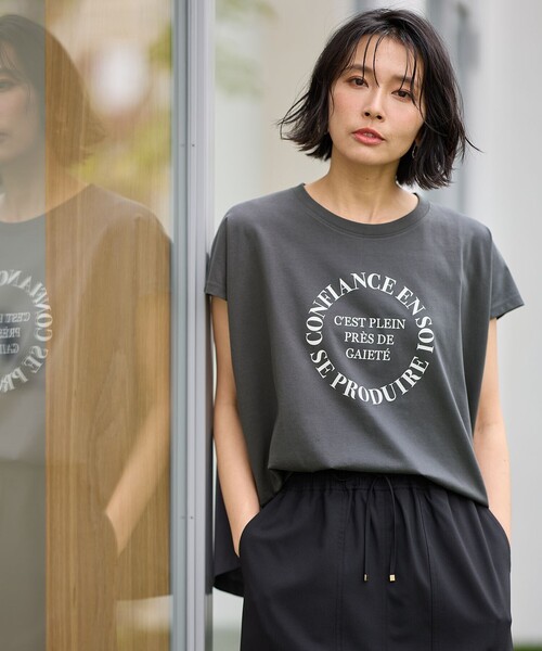 新品未使用‼️ ＊接触冷感 レーヨンロゴTシャツ ロングパンツ 上下セット フィラ FILA 【ラン】接触冷感 ロゴプリント Tシャツ レディース