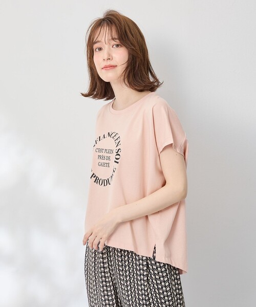 tシャツ 「ZOZO限定」接触冷感ロゴテープTシャツ レディース セール】【接触冷感】フレンチスリーブロゴTシャツ（Tシャツ