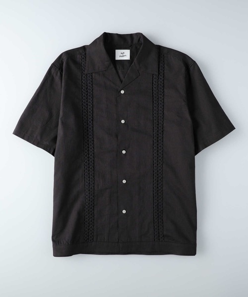 Salt&Pepper（ソルトアンドペッパー）の「【Salt&Pepper】キューバシャツ（シャツ/ブラウス・メンズ・ライム/オレンジ/ダークグレー・M/L/XL）」の13枚目の写真