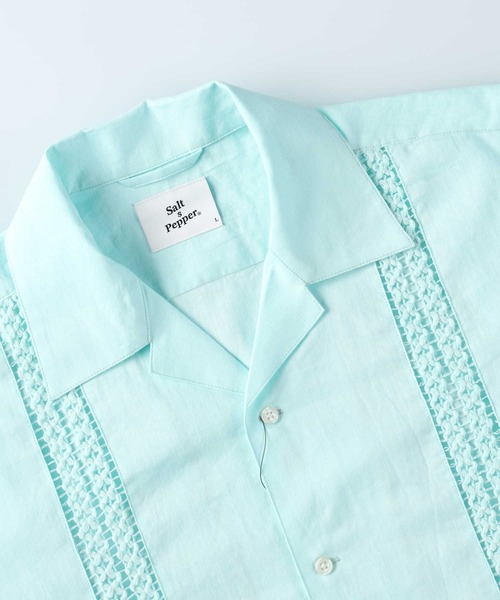 Salt&Pepper（ソルトアンドペッパー）の「【Salt&Pepper】キューバシャツ（シャツ/ブラウス・メンズ・ライム/オレンジ/ダークグレー・M/L/XL）」の17枚目の写真