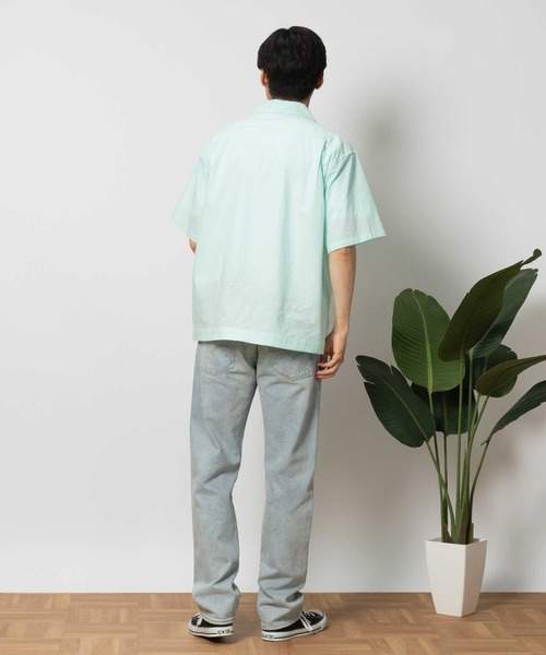 Salt&Pepper（ソルトアンドペッパー）の「【Salt&Pepper】キューバシャツ（シャツ/ブラウス・メンズ・ライム/オレンジ/ダークグレー・M/L/XL）」の9枚目の写真