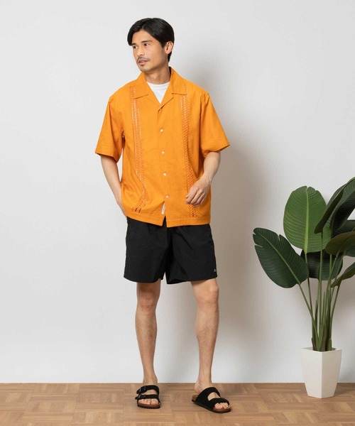 Salt&Pepper（ソルトアンドペッパー）の「【Salt&Pepper】キューバシャツ（シャツ/ブラウス・メンズ・ライム/オレンジ/ダークグレー・M/L/XL）」の10枚目の写真