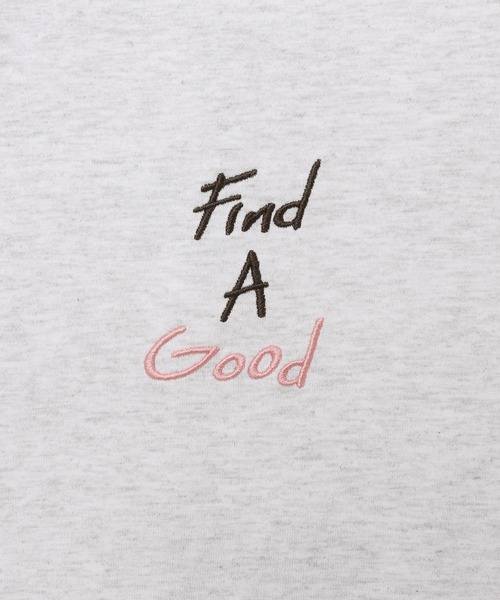 andme(アンドミー)の「ランダムエンブロイダリーロゴ半袖Tシャツ(Tシャツ/カットソー・レディース・キナリ/オフホワイト/スミクロ/オートミール・M/S)」の22枚目の写真