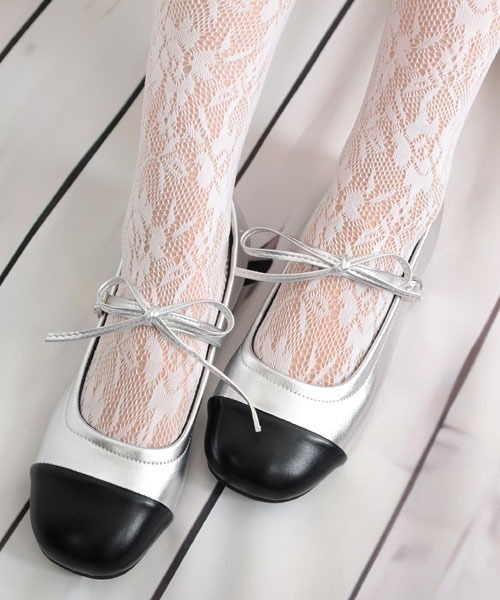 TONE SELECT GOODS（トーンセレクトグッズ）の「【float】総レース デザイン ハイソックス（ソックス/靴下・レディース・ホワイト/ブラック・FREE）」の6枚目の写真