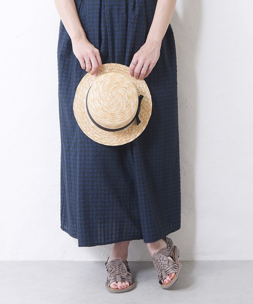 ZIMMERMANN 編み込みフェイクラフィア スライドサンダル RABOKIGOSHI｜7cm本革スラッシュサンダル | Rakuten Fashion